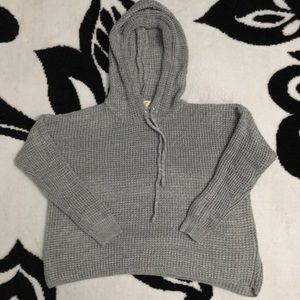 HIPPIE ROSE CROP HOODIE SWEATER SIZE MEDIUM